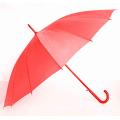 Автоматический открытый чисто красный прямой зонтик (BD-57)